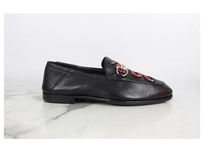 Gucci Mocassini in pelle con morsetto e stampa pitone Multicolore - vista 6