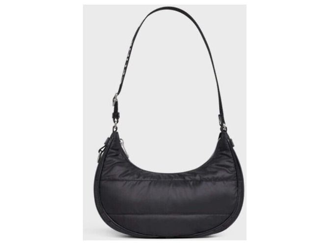 Céline Bolsa Ava acolchoada de nylon Preto - vista 10
