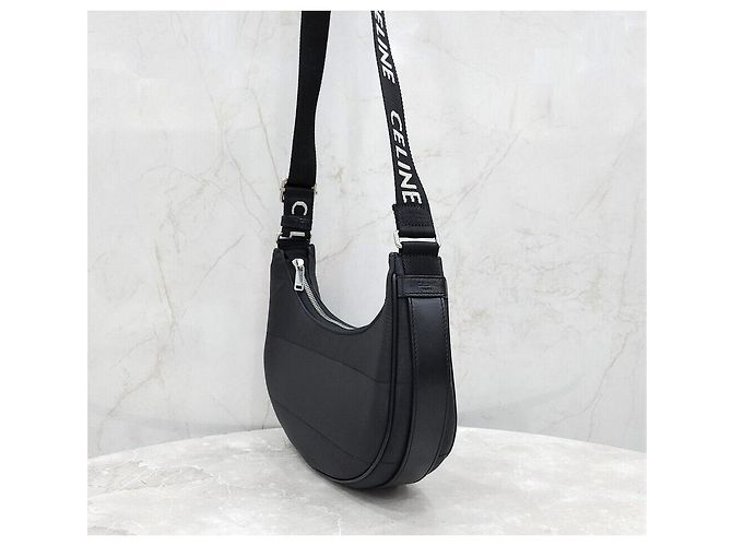 Céline Bolsa Ava acolchoada de nylon Preto - vista 2