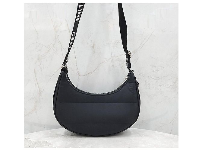Céline Bolsa Ava acolchoada de nylon Preto - vista 3