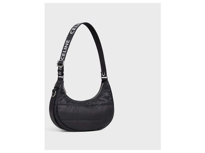 Céline Bolsa Ava acolchoada de nylon Preto - vista 9