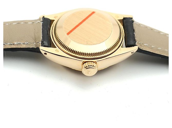 Rolex Datejust Gold Damen Lederuhr Classic Vintage Schwarz - Ansicht 13