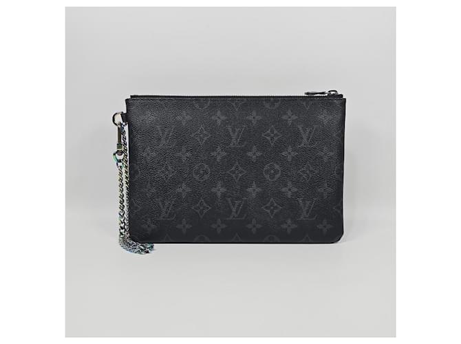 Louis Vuitton Custodia per iPad e Clutch Collaboration Monogram Eclipse Fragment Multicolore - vista 4