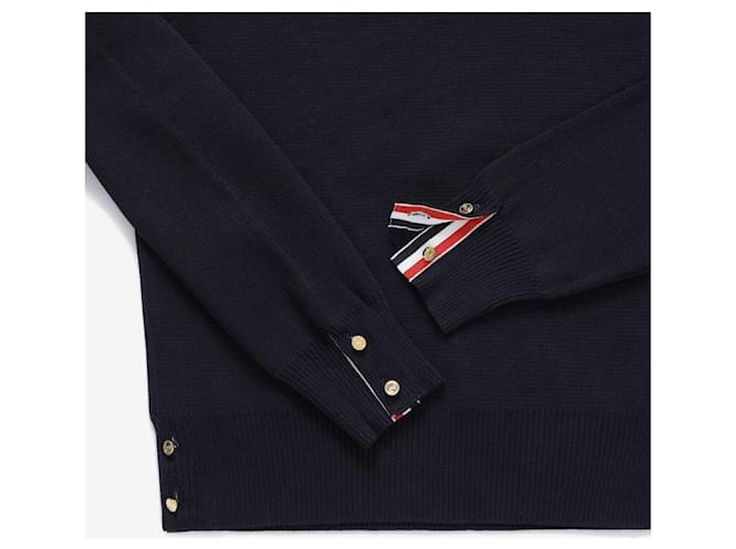 Thom Browne Gestreifter Strickpullover für Herren Schwarz - Ansicht 6