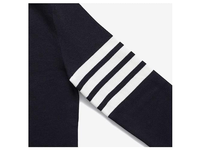 Thom Browne Gestreifter Strickpullover für Herren Schwarz - Ansicht 7