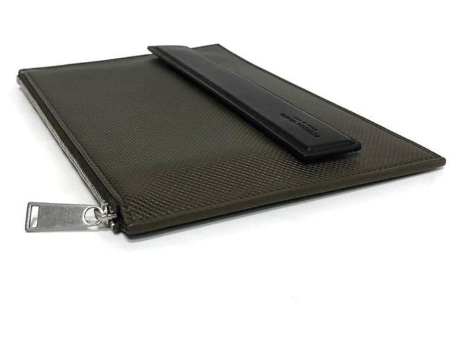 Clutch Bottega Veneta in pelle nera Nero - vista 3
