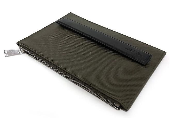 Clutch Bottega Veneta in pelle nera Nero - vista 8