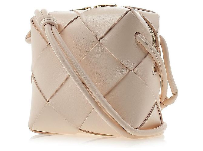 Bottega Veneta Mini Borsa a Tracolla Intrecciato Arancione - vista 2