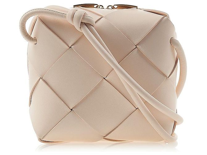 Bottega Veneta Mini Borsa a Tracolla Intrecciato Arancione - vista 3