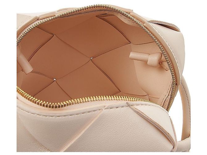 Bottega Veneta Mini Borsa a Tracolla Intrecciato Arancione - vista 9