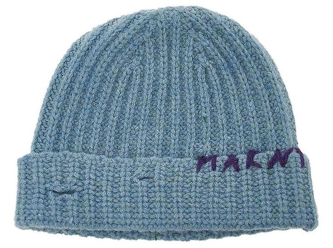 Marni Handschuhe aus blauem Stoff - Ansicht 10