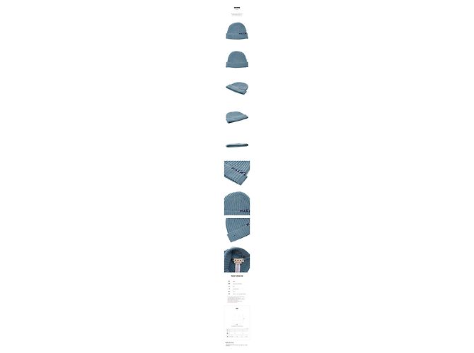 Marni Handschuhe aus blauem Stoff - Ansicht 11