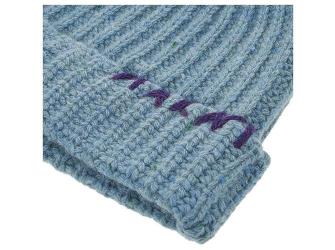 Marni Handschuhe aus blauem Stoff - Ansicht 6