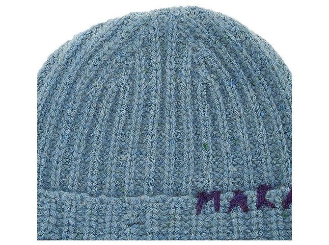 Marni Handschuhe aus blauem Stoff - Ansicht 7