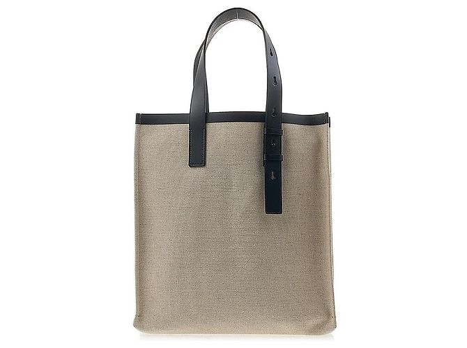 Salvatore Ferragamo Borsa Tote in tela con logo da donna NERO NATU Multicolore - vista 3