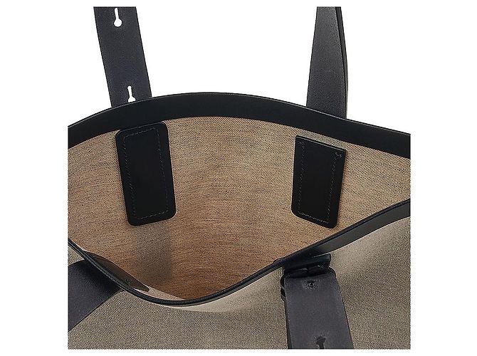 Salvatore Ferragamo Borsa Tote in tela con logo da donna NERO NATU Multicolore - vista 8