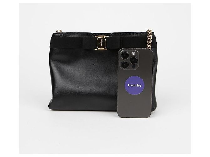 Salvatore Ferragamo Nuova Borsa a Tracolla con Catena e Fiocco - vista 7