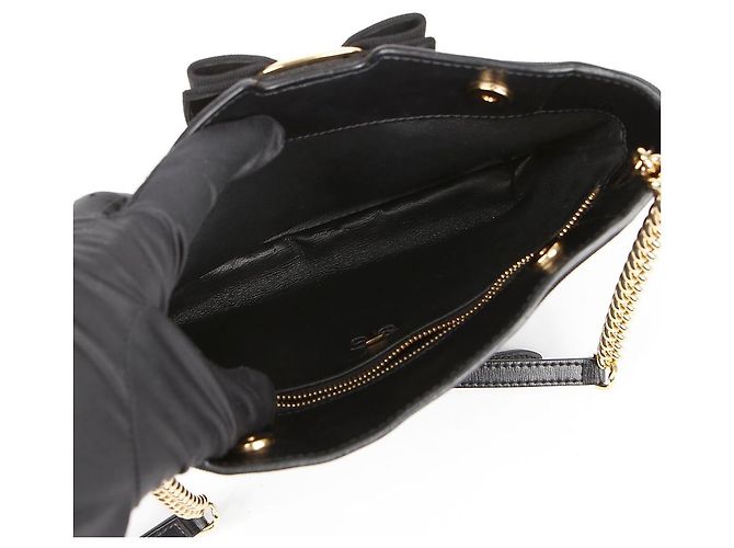 Salvatore Ferragamo Nuova Borsa a Tracolla con Catena e Fiocco - vista 8