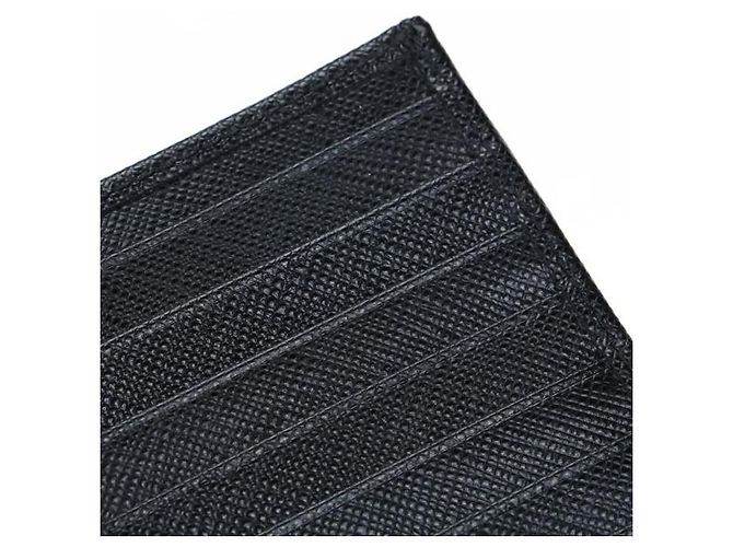 Prada Saffiano Leather Men's Long Wallet Black - view 9