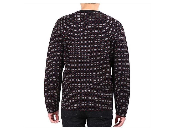 Lanvin Geometric Crew Neck Knit Black - view 4
