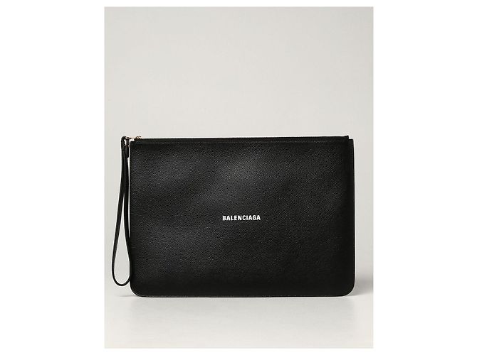 Clutch Balenciaga in metallo dorato Nero - vista 2