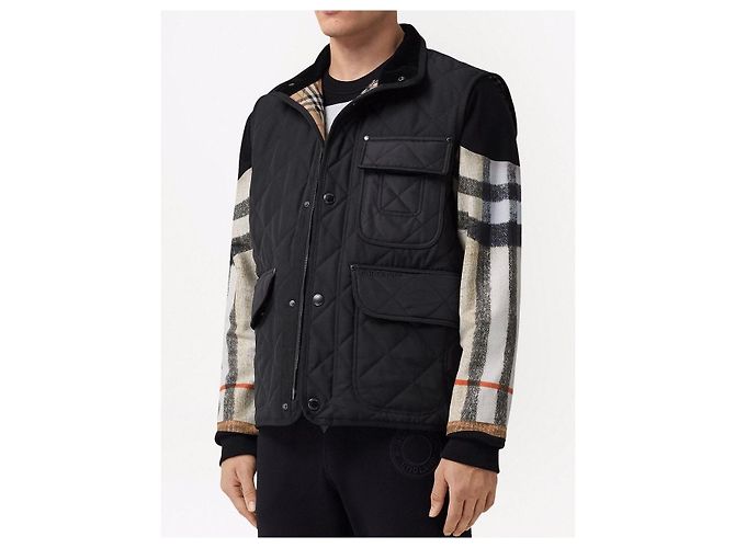 Burberry Steppweste mit Rautensteppung schwarz - Ansicht 3