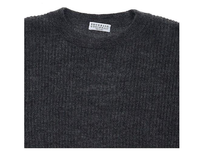 Brunello Cucinelli Jersey de punto de mohair para mujer Negro - vista 3