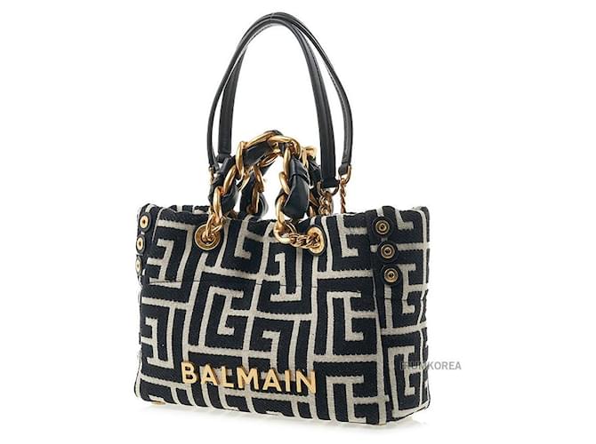 Balmain Monogram Kleine Tote Bag Mehrfarben - Ansicht 2