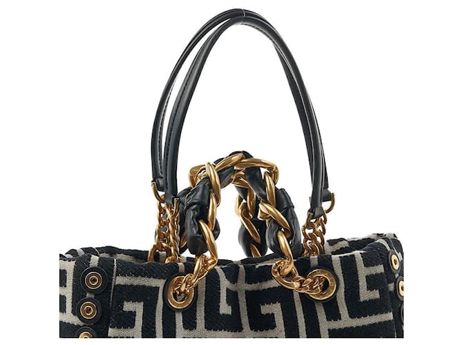 Balmain Monogram Kleine Tote Bag Mehrfarben - Ansicht 7