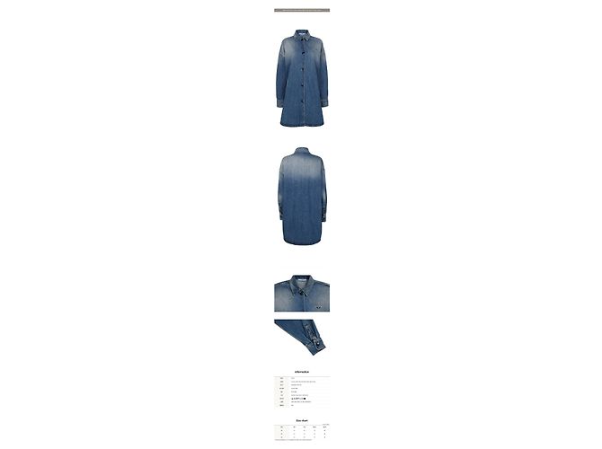 Prada Hellblaues Denim-Hemd mit Dreiecks-Logo - Ansicht 2