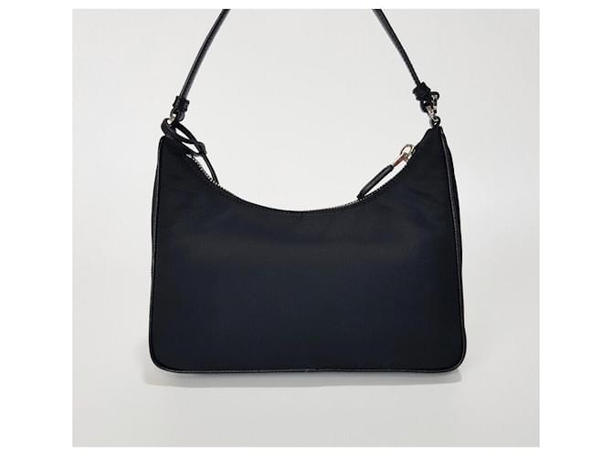 Prada Borsa Mini Re-Edition Re-Nylon Nero - vista 5