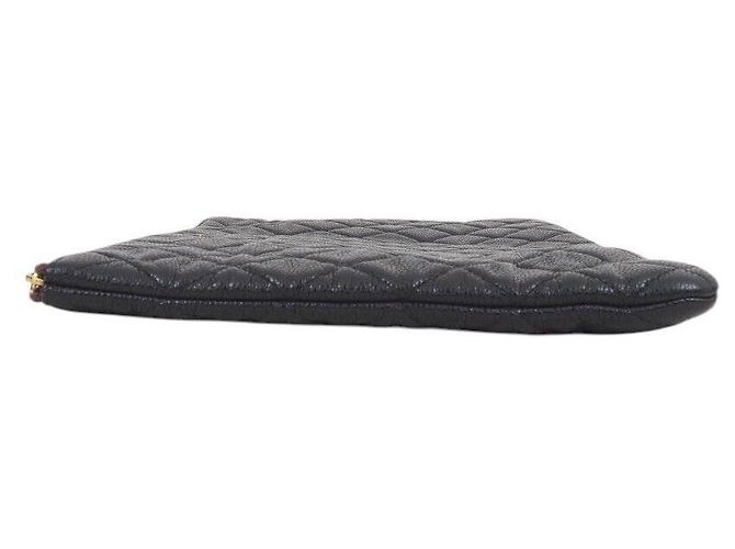 Chanel Clutch Caviar Large Negro - vista 3