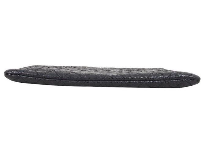 Chanel Clutch Caviar Large Negro - vista 4