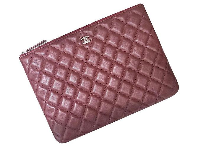 Chanel Clutch in pelle di agnello New Medium Rosso - vista 2