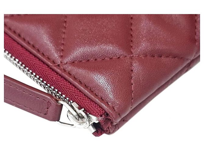 Chanel Clutch in pelle di agnello New Medium Rosso - vista 3