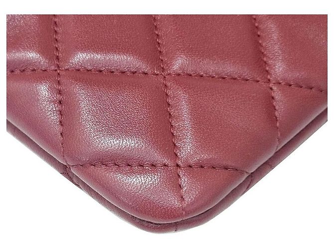 Chanel Clutch in pelle di agnello New Medium Rosso - vista 4