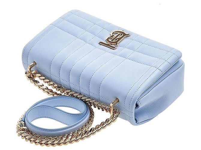 Burberry Bolsa de Ombro Lola Small em Pele Acolchoada para Mulher LL SM LOLA CL QXC Azul - vista 4