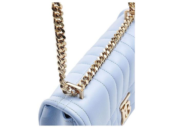Burberry Bolsa de Ombro Lola Small em Pele Acolchoada para Mulher LL SM LOLA CL QXC Azul - vista 8