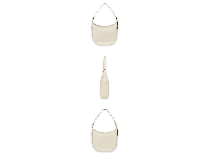 Céline Borsa a tracolla Medium Eloise in vitello morbido (Pale Beige) Bianco - vista 2