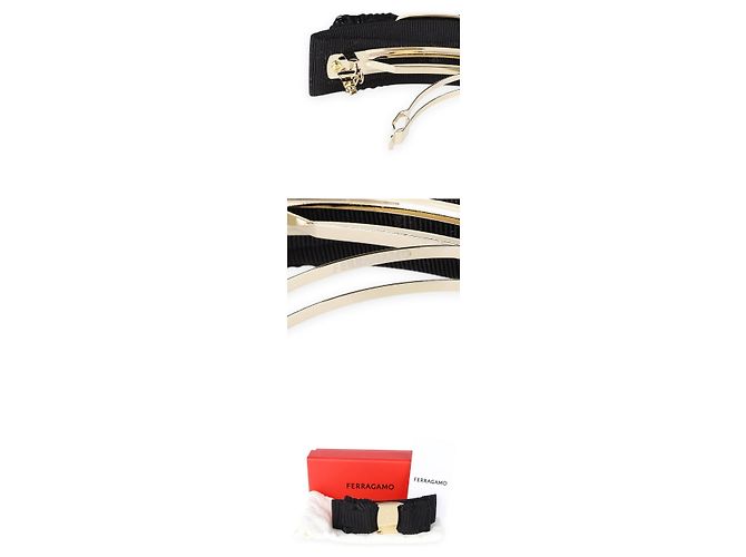 Salvatore Ferragamo Fermi capelli Vara Bow da donna Nero - vista 4