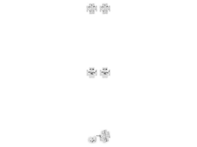 Tory Burch Orecchini Kira PAVE Crystal da donna (Silver) Argento - vista 2