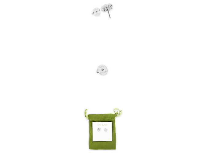 Tory Burch Orecchini Kira PAVE Crystal da donna (Silver) Argento - vista 3