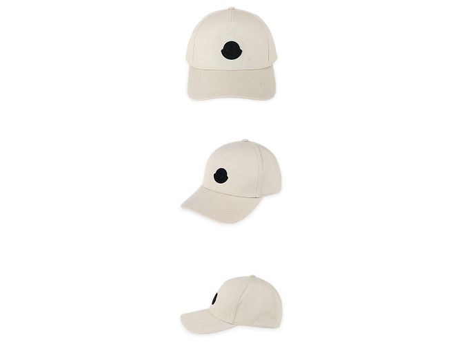 Moncler Cappellino da baseball da uomo con logo ricamato Marrone - vista 3