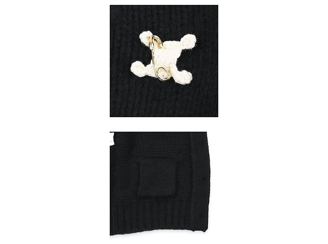 Céline Kaschmir-Cardigan für Damen Schwarz - Ansicht 4