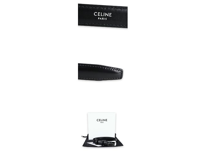 Céline Men's Taurillon Leather Belt (Black) - view 3