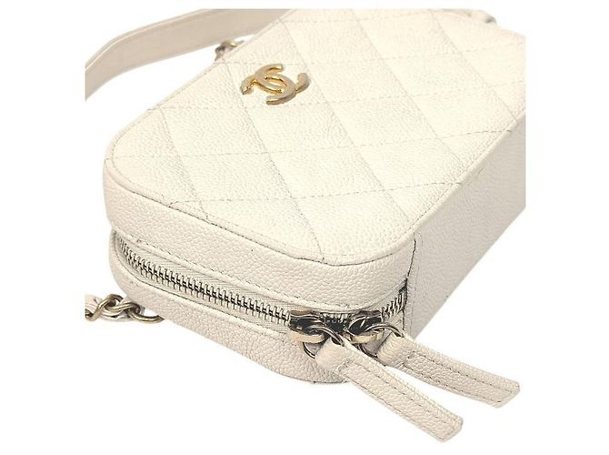 Chanel Gürteltasche aus Kaviarleder beige Braun - Ansicht 6