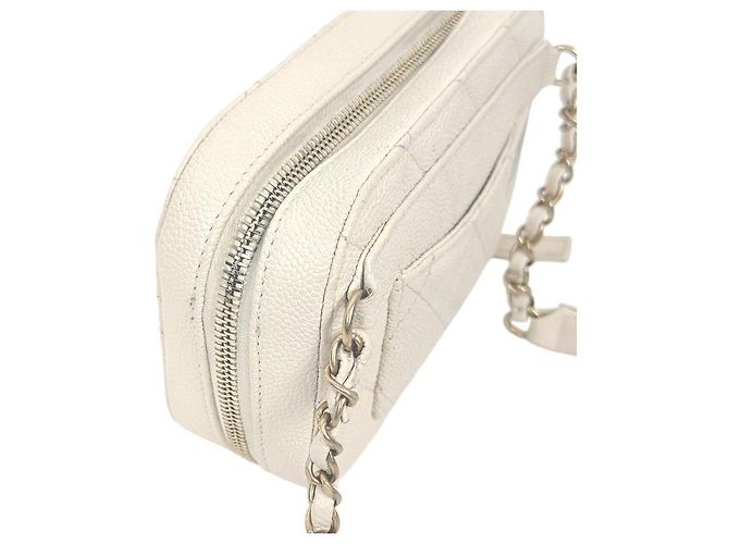 Chanel Gürteltasche aus Kaviarleder beige Braun - Ansicht 8