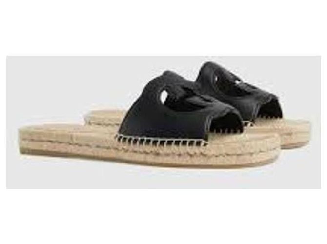 Gucci Sandali slide con ritagli intrecciati - vista 4