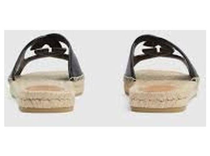 Gucci Sandali slide con ritagli intrecciati - vista 7