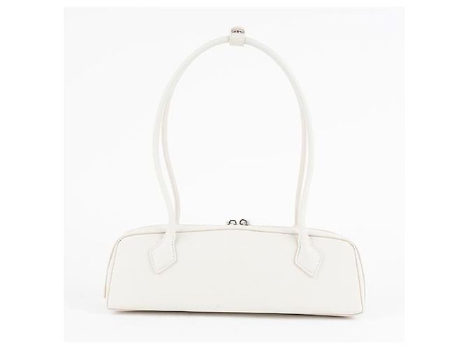 Alaïa Borsa a spalla Medium Le Techel in capretto lucido Argento - vista 4